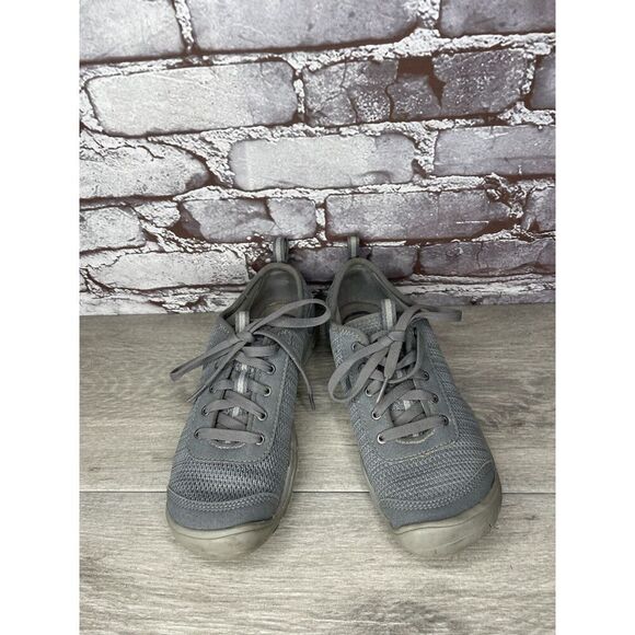 Keen Gray Textile Knit Lace Up Athletic Sneakers Shoes Women Sz 7M US/37.5EU - Picture 9 of 16